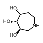 CAS 登录号：479065-25-3， (3R,4R,5R)-3,4,5-氮杂环庚烷三醇