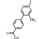 CAS 登录号：479079-38-4， 4'-氟-2'-甲基-4-联苯基羧酸