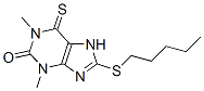CAS#: 4791-37-1, 1,7-Dihydro-1,3-Dimethyl-8-(Pentylthio)-6-Thioxo-2H-Purin-2-One