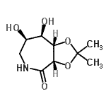 CAS 登录号：479412-95-8， (3aS,7R,8R,8aS)-7,8-二羟基-2,2-二甲基六氢-4H-[1,3]二氧杂环戊并[4,5-c]氮杂卓-4-酮