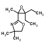 CAS 登录号：479494-75-2， 2-(3,3-二乙基-2-甲基-2-环氧乙烷基)-4,4-二甲基-4,5-二氢-1,3-恶唑