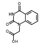 CAS 登录号：4802-88-4， (2,4-二氧代-3,4-二氢-1(2H)-喹唑啉基)乙酸