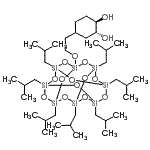 CAS 登录号：480439-48-3， (1R,2R)-4-{2-[(3,5,7,9,11,13,15-七异丁基五环[9.5.1.1<sup>3,9</sup>.1<sup>5,15</sup>.1<sup>7,13</sup>]八硅氧烷-1-基)氧基]乙基}-1,2-环己烷二醇