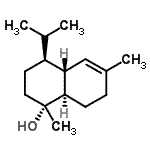 CAS 登录号:481-34-5, (1R,4S,4aR,8aR)-4-异丙基-1,6-二甲基-1,2,3,4,4A,7,8,8A-八氢-1-萘酚