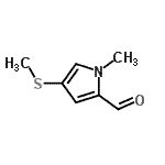 CAS 登录号：482585-33-1， 1-甲基-4-(甲硫基)-1H-吡咯-2-甲醛