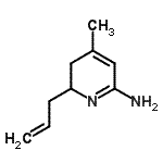 CAS 登录号：483358-12-9， 6-烯丙基-4-甲基-5,6-二氢-2-吡啶胺