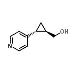 CAS 登录号：484654-36-6， [(1R,2R)-2-(4-吡啶基)环丙基]甲醇