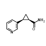 CAS 登录号：484654-42-4， (1R,2S)-2-(3-吡啶基)环丙烷甲酰胺