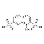 CAS 登录号：486-54-4， 1-氨基-2,7-萘二磺酸