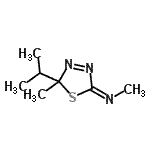 CAS 登录号：488151-25-3， (2E)-5-异丙基-N,5-二甲基-1,3,4-噻二唑-2(5H)-亚胺