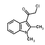 CAS 登录号：489425-25-4， 2-氯-1-(1,2-二甲基-1H-吲哚-3-基)乙酮