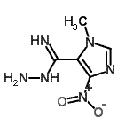 CAS 登录号：489434-61-9， 1-甲基-4-硝基-1H-咪唑-5-亚胺代甲酰肼