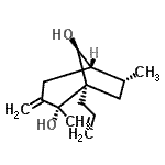 CAS 登录号：492999-17-4， (1R,2R,5S,6R,8S)-1-烯丙基-2,6-二甲基-3-亚甲基双环[3.2.1]辛烷-2,8-二醇
