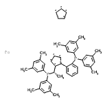 CAS 登录号：494227-33-7， 1,2,3,4,5-环戊烷五基化合物与1-[(1S)-1-[二(3,5-二甲基苯基)膦基]乙基]-2-[2-[二(3,5-二甲基苯基)膦基]苯基]-1,2,3,4,5-环戊烷五基,铁盐(1:1:1)