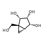 CAS 登录号：495397-80-3， (1S,2S,3R,4R,5R)-1-(羟基甲基)双环[3.1.0]己烷-2,3,4-三醇