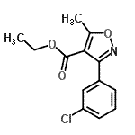 CAS 登录号：495417-28-2， 乙基3-(3-氯苯基)-5-甲基-1,2-恶唑-4-羧酸酯