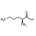 CAS 登录号：49642-51-5， (2S)-2-甲基己酸