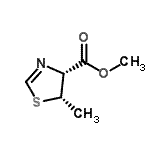 CAS 登录号：496878-28-5， 甲基(4R,5S)-5-甲基-4,5-二氢-1,3-噻唑-4-羧酸酯