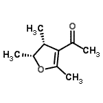 CAS 登录号：497157-84-3， 1-[(4R,5R)-2,4,5-三甲基-4,5-二氢-3-呋喃基]乙酮
