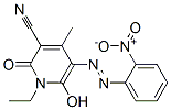 CAS 登录号：49744-25-4， 1-乙基-1,2-二氢-6-羟基-4-甲基-5-[(2-硝基苯基)偶氮]-2-氧代烟腈