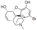 CAS 登录号:49751-17-9, (5R,6S)-1-溴-7,8-二去氢-4,5-环氧-17-甲基-吗喃-3,6-二醇