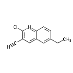 CAS 登录号：498548-90-6， 2-氯-6-乙基-3-喹啉甲腈