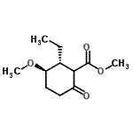 CAS 登录号：498570-95-9， 甲基(2R,3R)-2-乙基-3-甲氧基-6-氧代环己甲酸酯