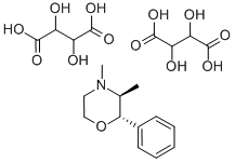 CAS#: 50-58-8, Phendimetrazine Bitartrate
