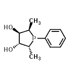 CAS 登录号：500000-20-4， (2R,3R,4R,5R)-2,5-二甲基-1-苯基-3,4-磷杂环戊烷二醇