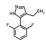 CAS 登录号：500129-17-9， 5-(2,6-二氟苯基)-4-乙基-1H-吡唑
