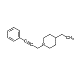 CAS 登录号：500141-20-8， 4-乙基-1-(3-苯基-2-丙炔-1-基)哌啶
