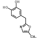 CAS 登录号：501006-19-5， 4-[(5-甲基-1,3-恶唑-2-基)甲基]-1,2-苯二酚