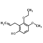 CAS 登录号：501368-16-7， 2-烯丙基-3-乙氧基-4-甲氧基苯酚