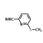 CAS 登录号：501378-42-3， 6-(甲硫基)-2-吡啶甲腈