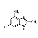CAS 登录号：501688-77-3， 6-氯-2-甲基-1H-苯并咪唑-4-胺