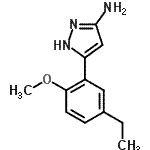 CAS 登录号：501903-15-7， 5-(5-乙基-2-甲氧基苯基)-1H-吡唑-3-胺