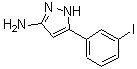 CAS 登录号：502132-87-8， 5-(3-碘苯基)-1H-吡唑-3-胺