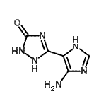 CAS 登录号：502143-23-9， 5-(4-氨基-1H-咪唑-5-基)-1,2-二氢-3H-1,2,4-三唑-3-酮