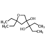CAS 登录号：502559-21-9， 5,5-二乙基-3-(3-羟基-3-戊烷基)四氢-3-呋喃醇