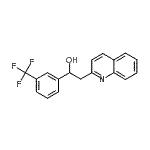 CAS 登录号：502625-52-7， 2-(2-喹啉基)-1-[3-(三氟甲基)苯基]乙醇