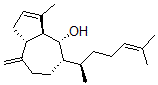 CAS 登录号：50299-47-3， (3aS)-3-甲基-5alpha-[(R)-1,5-二甲基-4-己烯基]-8-亚甲基-1,3aalpha,4,5,6,7,8,8abeta-八氢薁-4alpha-醇