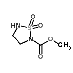 CAS 登录号：503310-57-4， 甲基1,2,5-噻二唑烷-2-羧酸酯1,1-二氧化物
