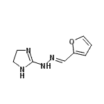 CAS 登录号：503428-95-3， 2-[(2E)-2-(2-呋喃基亚甲基)肼基]-4,5-二氢-1H-咪唑