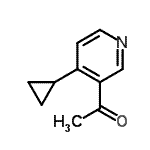 CAS 登录号：503857-00-9， 1-(4-环丙基-3-吡啶基)乙酮