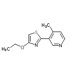 CAS 登录号：504390-20-9， 3-(4-乙氧基-1,3-噻唑-2-基)-4-甲基吡啶