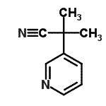 CAS 登录号：504404-50-6， 2-甲基-2-(3-吡啶基)丙腈