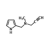 CAS 登录号：504434-17-7， N-甲基-N-(1H-吡咯-2-基甲基)-2-丙炔-1-胺