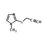 CAS 登录号：504440-47-5， 1-甲基-2-(2-丙炔-1-基硫基)-1H-咪唑