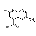 CAS 登录号：50503-75-8， 2-氯-6-甲基-4-喹啉羧酸