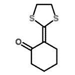 CAS 登录号：50590-74-4， 2-(1,3-二噻戊环-2-亚基)环己酮